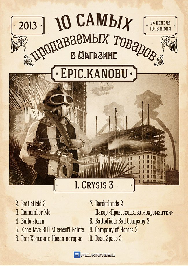 Канобу-чарт. Двадцать четвертая неделя. - Изображение 1 Канобу-чарт. Двадцать четвертая неделя. - Изображение 1
