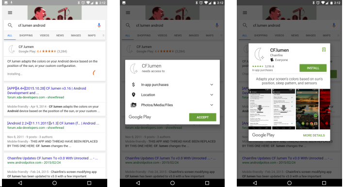 Google позволит устанавливать приложения прямо из поисковика - Изображение 1 Google позволит устанавливать приложения прямо из поисковика - Изображение 1
