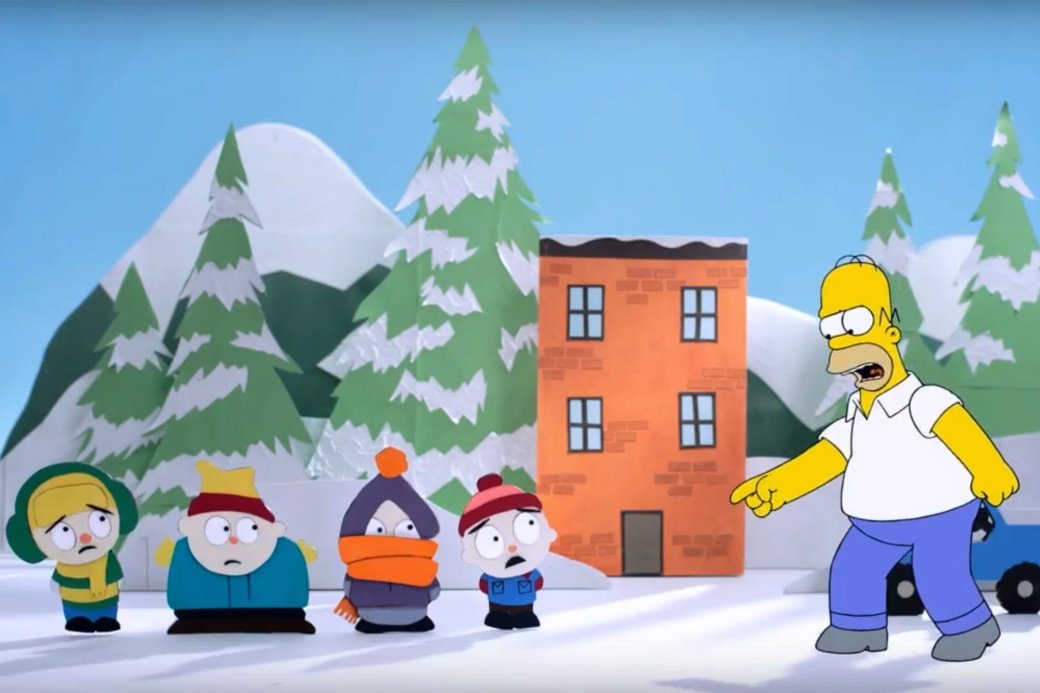 Гомер Симпсон встретился с героями South Park и «Робоцыпа». - Изображение 1 Гомер Симпсон встретился с героями South Park и «Робоцыпа». - Изображение 1