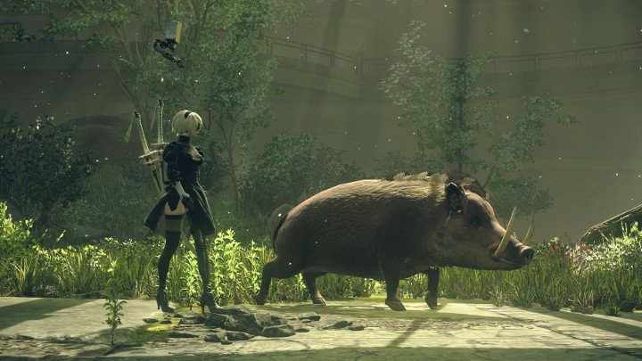 Дрифт на кабане! 30 минут геймплея Nier: Automata - Изображение 1 Дрифт на кабане! 30 минут геймплея Nier: Automata - Изображение 1
