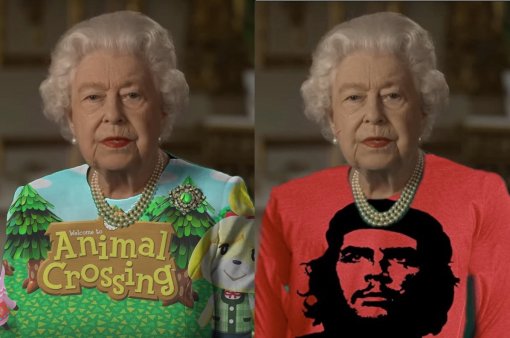 Британская королева стала мемом. Виноват зеленый наряд и «фотошоп»