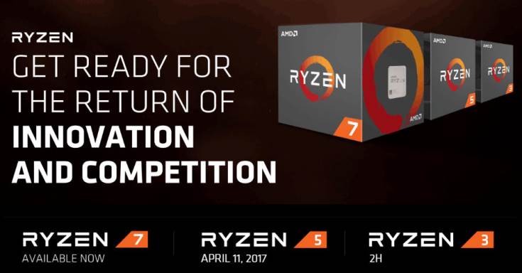 Массовые процессоры AMD Ryzen 5 выйдут в реализацию 11 апреля